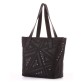 Чорна жіноча сумка з об&#39;ємним візерунком Alba Soboni