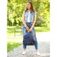 Рюкзак синего цвета с аппликацией кот Alba Soboni