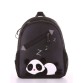 Рюкзак чорний для дівчаток з пандами Alba Soboni