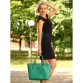 Эксклюзивная зеленая женская сумка Alba Soboni