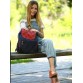 Рюкзак з м&#39;якою спинкою синьо-червоного кольору Alba Soboni