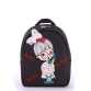 Детский рюкзак черный с аппликацией Alba Soboni
