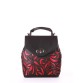 Оригінальний компактний жіночий чорно-червоний рюкзак Alba Soboni