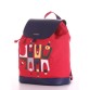 Рюкзак червоний з клапаном Alba Soboni