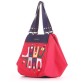 Красная сумка с аппликацией из хлопка Alba Soboni