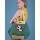 Зелена сумка з аплікацією птиця Alba Soboni