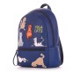 Рюкзак міський синього кольору з котами Alba Soboni