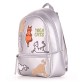 Сріблястий рюкзак для дівчат з котами Alba Soboni
