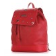 Червоний рюкзак зі стяжками і клапаном Alba Soboni