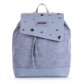 Блакитний рюкзак зі стяжками і клапаном Alba Soboni