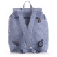 Блакитний рюкзак зі стяжками і клапаном Alba Soboni