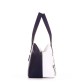 Женская сумка-саквояж бело-синяя Alba Soboni