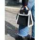 Чорна жіноча сумка з контрастною окантовкою Alba Soboni