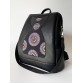 Сумка-рюкзак із візерунком чорного кольору Alba Soboni
