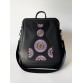 Сумка-рюкзак с узором чёрного цвета Alba Soboni
