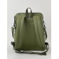 Оливковая сумка рюкзак с красивым вышитым узором Alba Soboni