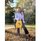 Рюкзак с отделением для ноутбука 13.6" цвет желтый  Alba Soboni