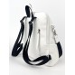 Біла сумка-рюкзак з візерунком Alba Soboni