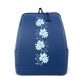 Синий рюкзак с цветамию и карманом для ноутбука 15.6 Alba Soboni
