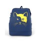 Сумка-рюкзак с узором котика и карманом для ноутбука 13.6 Alba Soboni