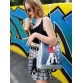 Молодіжний рюкзак з принтом Сакура Харуно колір срібло Alba Soboni