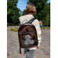 Рюкзак школьный для девочки мишка Teddy цвета бронза Alba Soboni