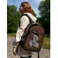 Рюкзак шкільний для дівчинки ведмедик Teddy кольору бронза Alba Soboni