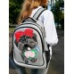 Школьный рюкзак для девочек серебряного цвета Alba Soboni
