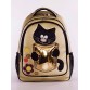 Шкільний рюкзак золотого кольору Alba Soboni