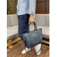 Темно-синяя вместительная сумка с карманом для планшета и ноутбука Alba Soboni