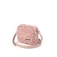 Розовая молодёжная меховая сумка Alba Soboni