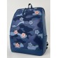 Комплект рюкзак + косметичка синий Alba Soboni