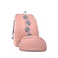 Комплект рожевий рюкзак і косметичка Alba Soboni