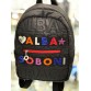 Рюкзак чорний з аплікацією Alba Soboni