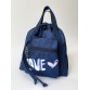 Синяя сумка - рюкзак для девочек Alba Soboni