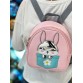 Детский розовый рюкзак с кроликом Alba Soboni
