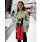 Червона сумка шоппер Alba Soboni