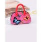 Брелок сумочка з метеликами малинова Alba Soboni