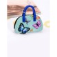 Брелок сумочка с бабочками голубая Alba Soboni