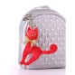 Брелок м&#39;яка іграшка кішка з бантом червона Alba Soboni