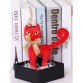 Брелок мягкая игрушка кошка с бантом красная Alba Soboni