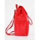 Червоний міської рюкзак з клапаном Alba Soboni