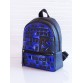 Рюкзак підлітковий чорний з синім Alba Soboni