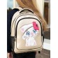 Гарний шкільний рюкзак з котиком Alba Soboni