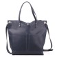 Жіноча сумка з натуральної шкіри темно-синього кольору Babak