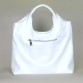 Нарядная кожаная сумка белого цвета BagTop