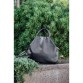 Чёрная женская сумка с ярким дизайном BagTop