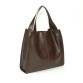 Жіноча шкіряна сумка коричневий флотар BagTop