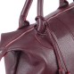 Містка жіноча сумка з пензликом бордового кольору BagTop