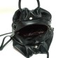 Чёрная женская сумка с ярким дизайном BagTop